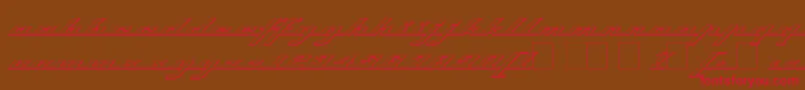 Topso ffy Font – Red Fonts on Brown Background