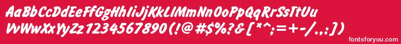 InformBold Font – White Fonts on Red Background