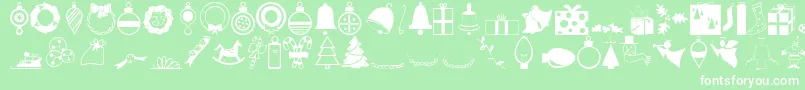 BaikalfontRegular Font – White Fonts on Green Background