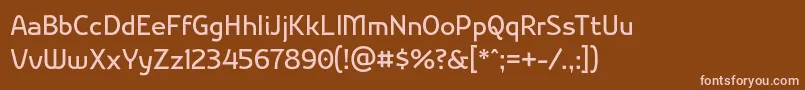 Шрифт Nikodecs – розовые шрифты на коричневом фоне