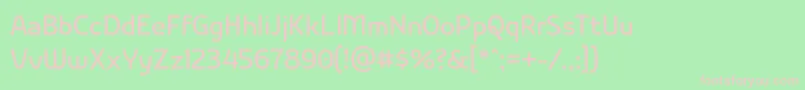 Nikodecs Font – Pink Fonts on Green Background