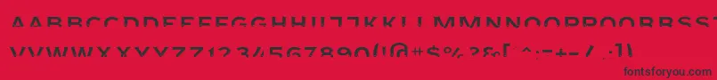 フォントAgreloyint3 – 赤い背景に黒い文字