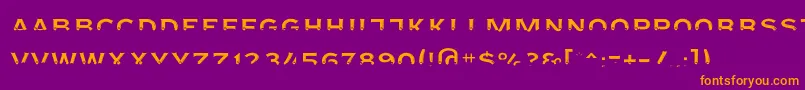 Agreloyint3 Font – Orange Fonts on Purple Background