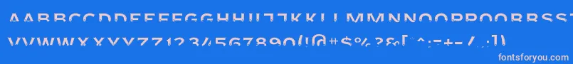 Agreloyint3 Font – Pink Fonts on Blue Background