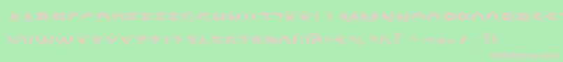 Agreloyint3 Font – Pink Fonts on Green Background