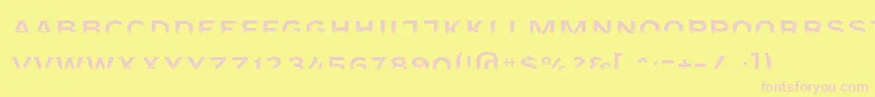 Agreloyint3 Font – Pink Fonts on Yellow Background