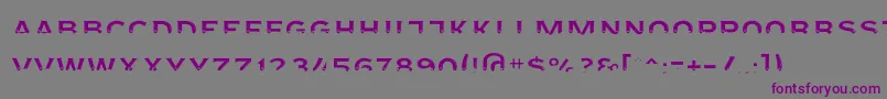 Agreloyint3 Font – Purple Fonts on Gray Background