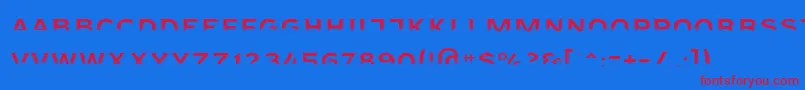 Agreloyint3 Font – Red Fonts on Blue Background