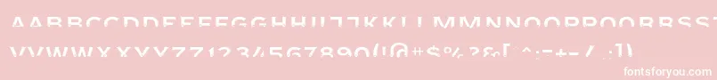 フォントAgreloyint3 – ピンクの背景に白い文字