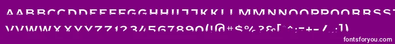 フォントAgreloyint3 – 紫の背景に白い文字