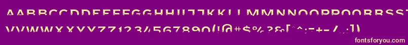 Agreloyint3 Font – Yellow Fonts on Purple Background