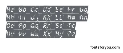 ElectronicablackcItalic Font