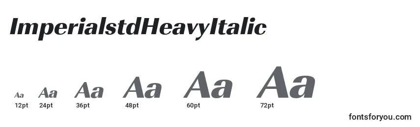 ImperialstdHeavyItalic Font Sizes