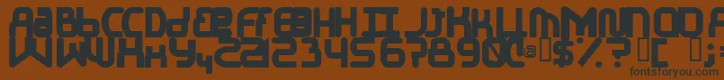 Шрифт ElJayMixmixBold – чёрные шрифты на коричневом фоне