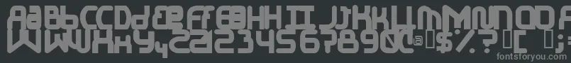 フォントElJayMixmixBold – 黒い背景に灰色の文字
