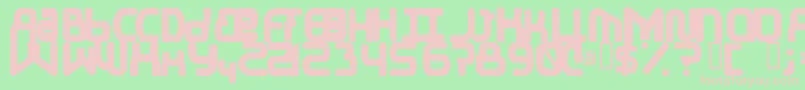 フォントElJayMixmixBold – 緑の背景にピンクのフォント