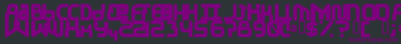 ElJayMixmixBold-fontti – violetit fontit mustalla taustalla