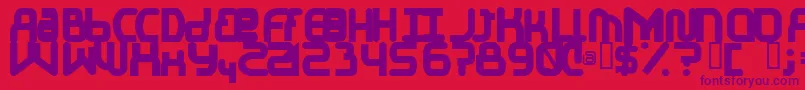ElJayMixmixBold Font – Purple Fonts on Red Background