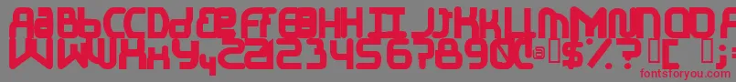ElJayMixmixBold Font – Red Fonts on Gray Background