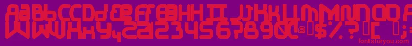 ElJayMixmixBold Font – Red Fonts on Purple Background