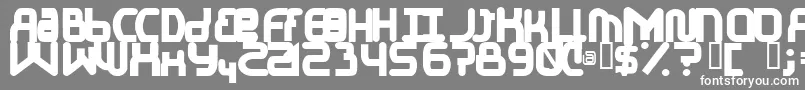 ElJayMixmixBold Font – White Fonts on Gray Background