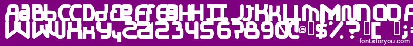 ElJayMixmixBold Font – White Fonts on Purple Background