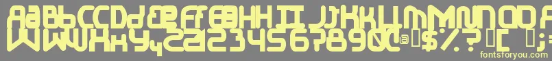 ElJayMixmixBold Font – Yellow Fonts on Gray Background