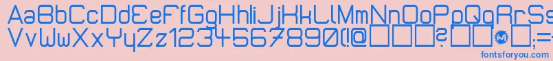 Micromdt Font – Blue Fonts on Pink Background