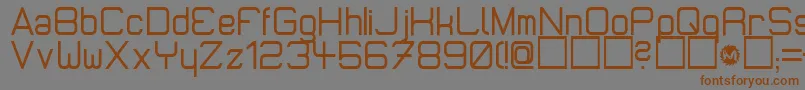 Micromdt Font – Brown Fonts on Gray Background