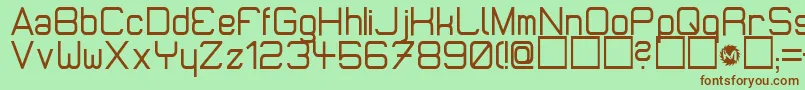 Micromdt Font – Brown Fonts on Green Background