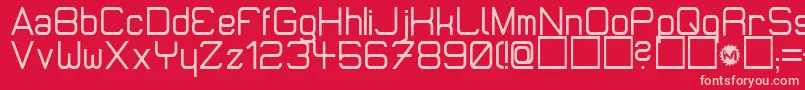 Micromdt Font – Pink Fonts on Red Background