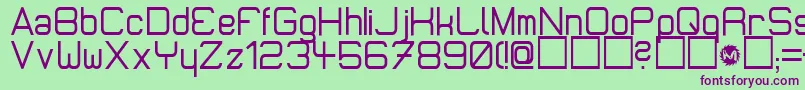 Micromdt Font – Purple Fonts on Green Background