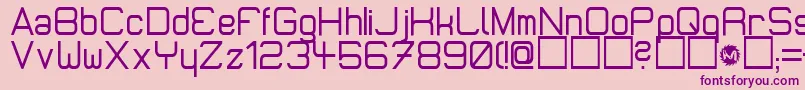 Micromdt Font – Purple Fonts on Pink Background
