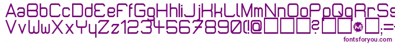 Micromdt Font – Purple Fonts on White Background