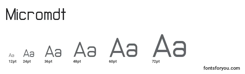 Micromdt Font Sizes