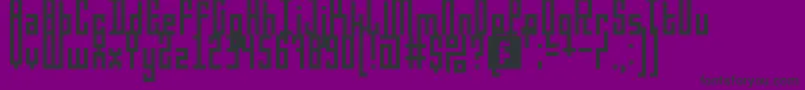 5darius-Schriftart – Schwarze Schriften auf violettem Hintergrund