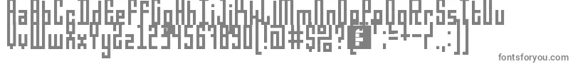 フォント5darius – 白い背景に灰色の文字