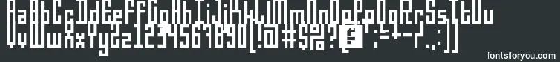 Шрифт 5darius – белые шрифты на чёрном фоне