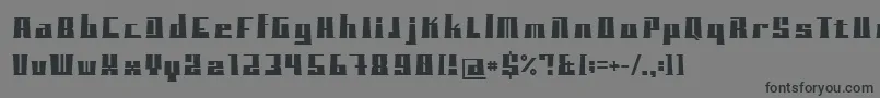 フォントBlockoTypeface – 黒い文字の灰色の背景