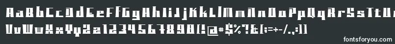 BlockoTypeface Font – White Fonts