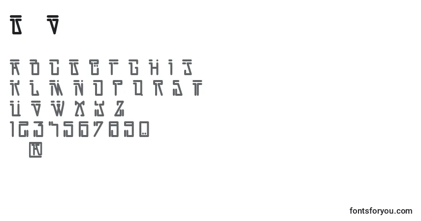 Czcionka DirtyVega – alfabet, cyfry, specjalne znaki