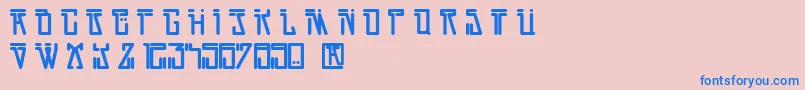 DirtyVega Font – Blue Fonts on Pink Background