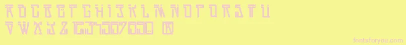 DirtyVega Font – Pink Fonts on Yellow Background