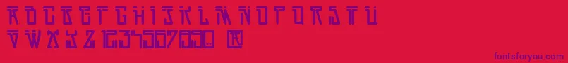 Шрифт DirtyVega – фиолетовые шрифты на красном фоне