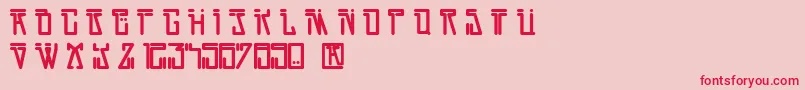 DirtyVega Font – Red Fonts on Pink Background