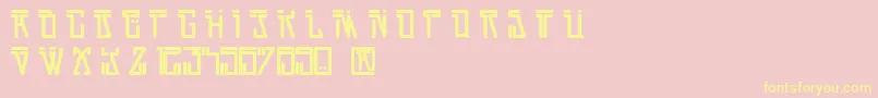 DirtyVega Font – Yellow Fonts on Pink Background