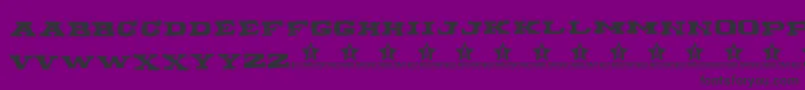 Wannabeme Font – Black Fonts on Purple Background