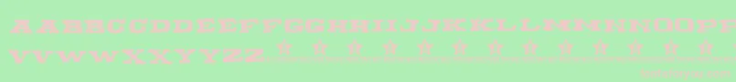 Wannabeme Font – Pink Fonts on Green Background