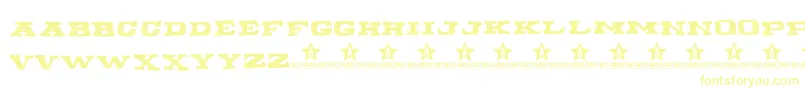 Wannabeme Font – Yellow Fonts on White Background