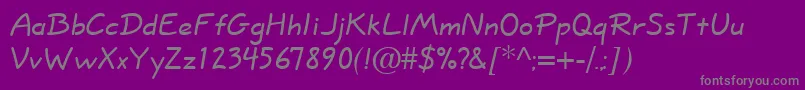 NeatFreakNormal Font – Gray Fonts on Purple Background